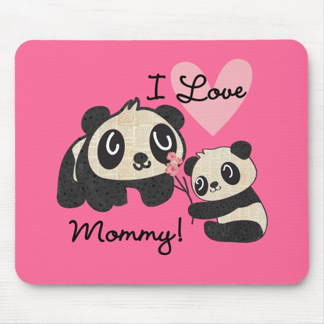 Tapis De Souris Maman d'amour des pandas I (Devant)