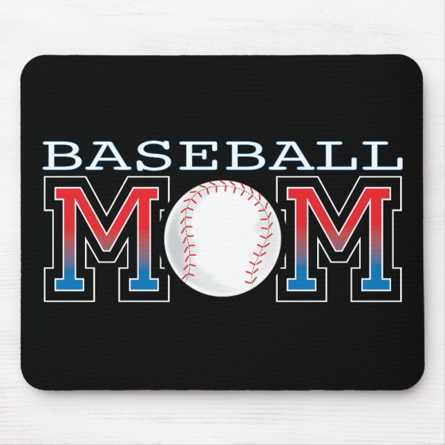 Tapis De Souris Maman de base-ball (Devant)
