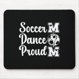 Tapis De Souris Maman de footballeur et de danseuse fière de footb