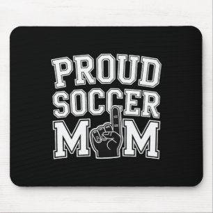 Tapis De Souris Maman de footballeur fière Fan joyeux Soutien pour