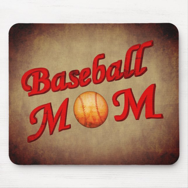 Tapis De Souris Maman du baseball  (Devant)