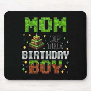 Tapis De Souris Maman du garçon d'anniversaire tenue de famille as