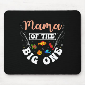 Tapis De Souris Maman du gros poisson d'anniversaire de fête de pê