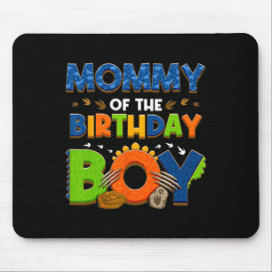 Tapis De Souris Maman Et Papa Maman Anniversaire Garçon Dinosaure