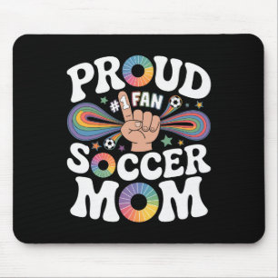 Tapis De Souris Maman fière de footballeur Fan joyeuse Soutien pou