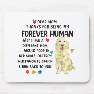 Tapis De Souris Maman Forever Creme humaine Golden Retriever Mères