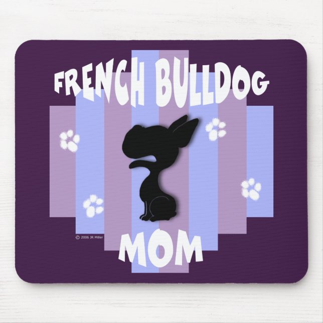 Tapis De Souris Maman Mousepad de bouledogue français (Devant)