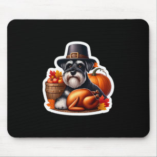 Tapis De Souris Maman Papa propriétaire de chien Schnauzer standar