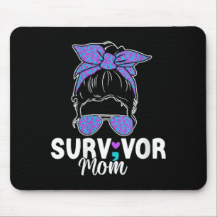Tapis De Souris Maman survivante féminine - Prévention du point-vi