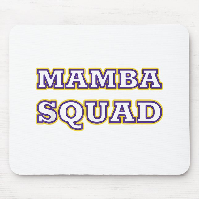 Tapis De Souris Mamba Squad drôle Vêtements pour Amateur de serpen (Devant)