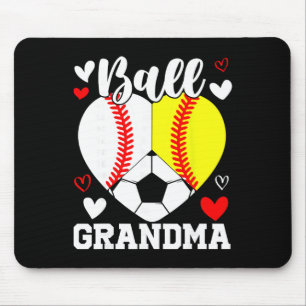 Tapis De Souris Mamie Balle Drôle Bysebyll Softbyll Football
