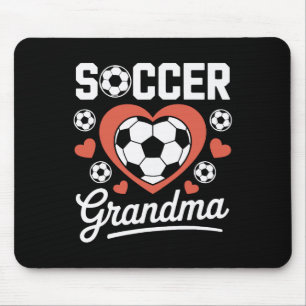 Tapis De Souris Mamie de football bruyante fière dévouée joueurs d