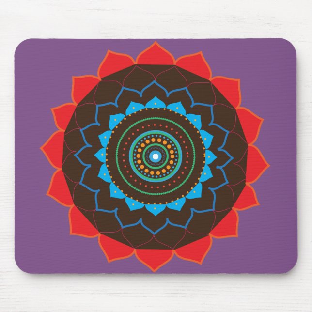 Tapis De Souris Mandala Art Photo Mousepad (Devant)