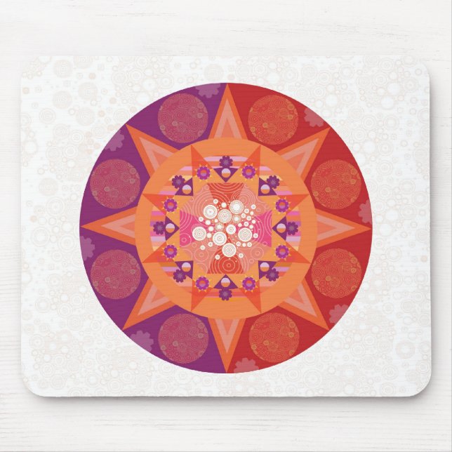 Tapis De Souris Mandala cosmique (Devant)