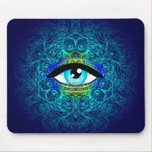Tapis De Souris Mandala Eye Mouse Pad