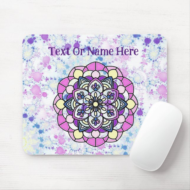 Tapis De Souris Mandala Mousepad (Avec souris)