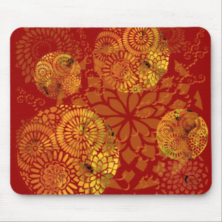 Tapis De Souris Mandalas Mousepad d'or