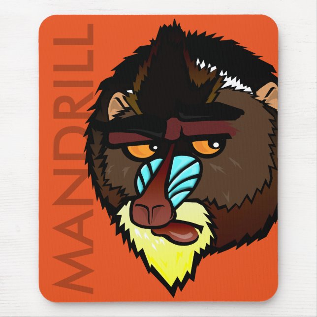 TAPIS DE SOURIS MANDRILL VERTICAL MOUSE PAD (Devant)
