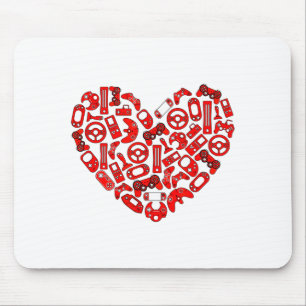 Tapis De Souris Manette de jeu vidéo pour la Saint-Valentin pour g