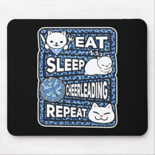 Tapis De Souris Manger Dormir Cheerleading Répéter Enfants Cheerle