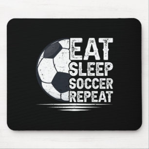 Tapis De Souris Manger Dormir Football Répéter Joueur de Football