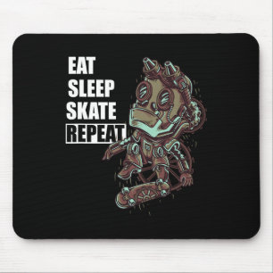 Tapis De Souris Manger Dormir Patiner Planche à Roulettes Pour Gar