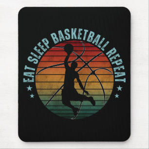 TAPIS DE SOURIS MANGER SOMMEIL BASKETBALL RÉPÉTER