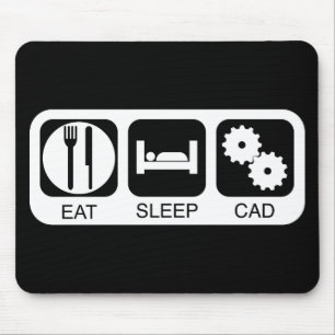 Tapis De Souris Mangez le DAO de sommeil