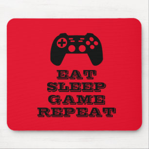 Tapis De Souris Mangez le jeu du sommeil Répétez les jeux amusan