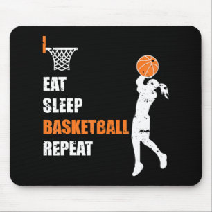 Tapis De Souris Mangez Le Sommeil Basketball Répétez Les Filles Ba