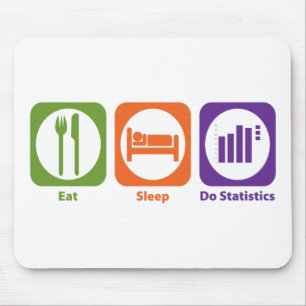 Tapis De Souris Mangez le sommeil font des statistiques