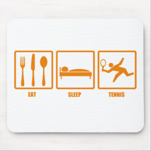 Tapis De Souris Mangez le tennis de sommeil