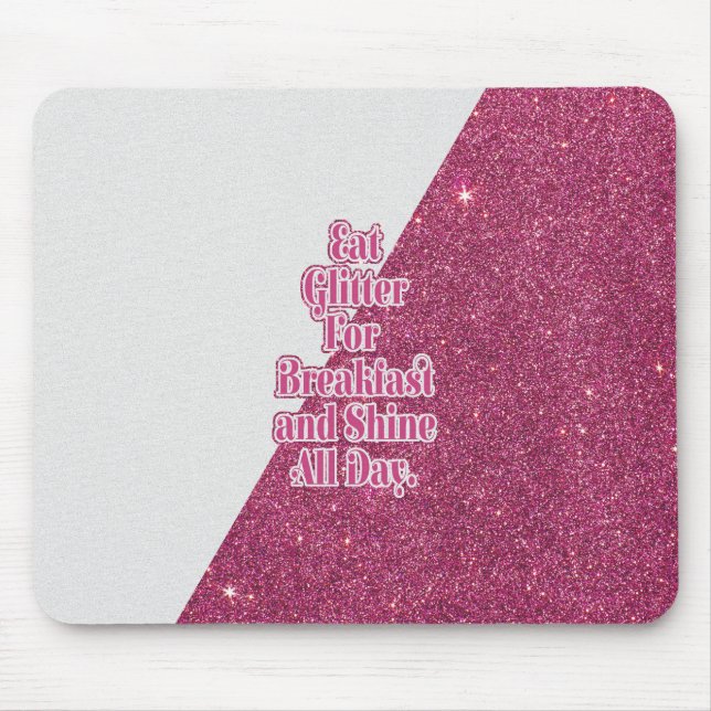 Tapis De Souris "Mangez les parties scintillantes pour le petit (Devant)