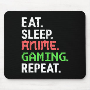Tapis De Souris Mangez Sleep Anime Jeu Répéter Funny Gamer Anime V