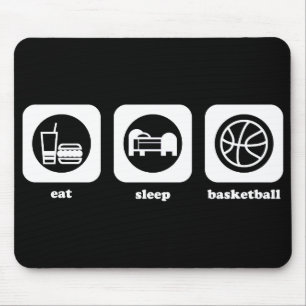 Tapis De Souris Mangez. Sommeil. Basket-ball. Mousepad
