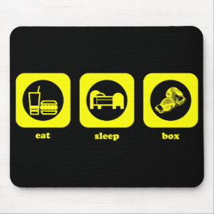 Tapis De Souris Mangez. Sommeil. Boîte. Mousepad