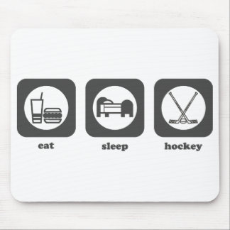 Tapis De Souris Mangez. Sommeil. Hockey. Mousepad