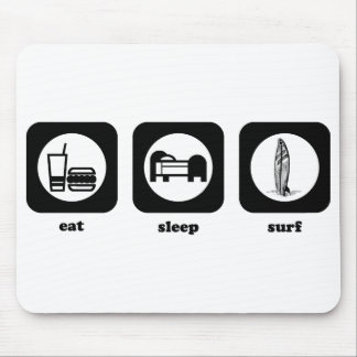 Tapis De Souris Mangez. Sommeil. Surf. Mousepad