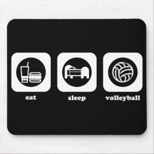 Tapis De Souris Mangez. Sommeil. Volleyball. Mousepad