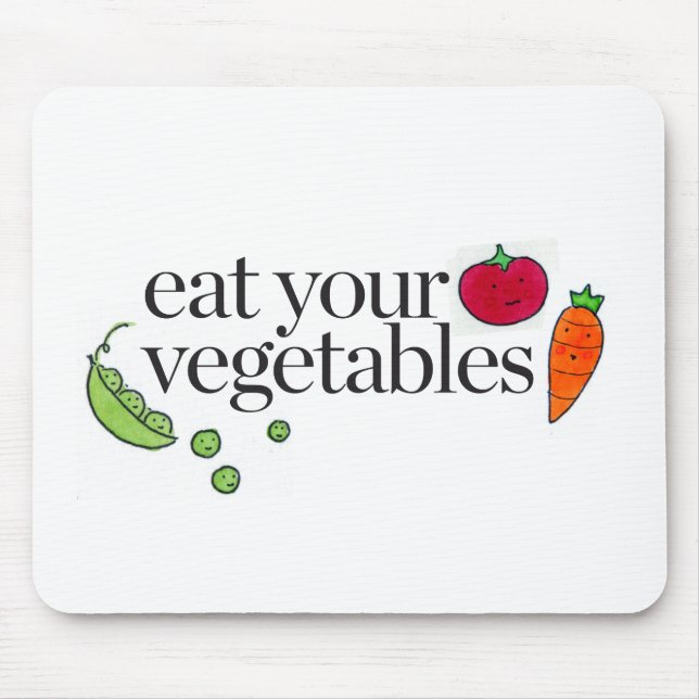 Tapis De Souris Mangez vos légumes (Devant)