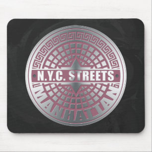 Tapis De Souris Manhole Covers Manhattan