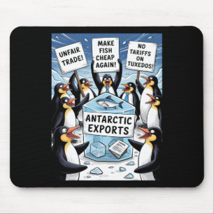 Tapis De Souris Manifestation contre les tarifs douaniers de Trump