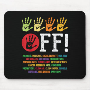 Tapis De Souris Manifestation De Sécurité Sociale Et Medicare Pro