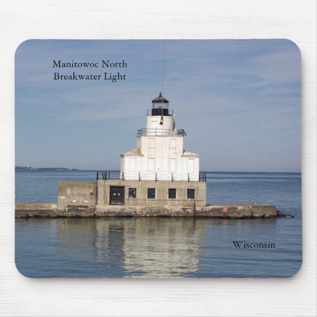 Tapis De Souris Manitowoc North Breakwater Light mousepac (Devant)