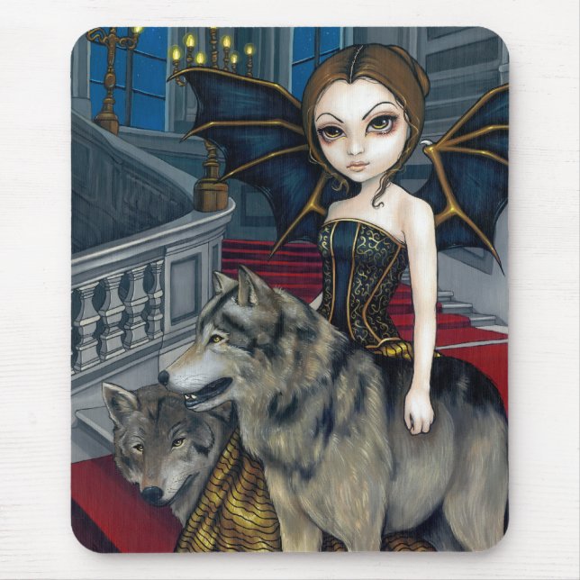 Tapis De Souris Manoir" Mousepad "de loup (Devant)
