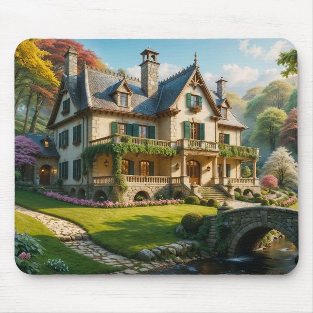 Tapis De Souris Mansion du moment parfait capturé (Devant)