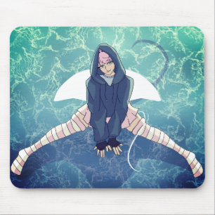 Tapis De Souris Manta Ray Anime Caractère Mousepad