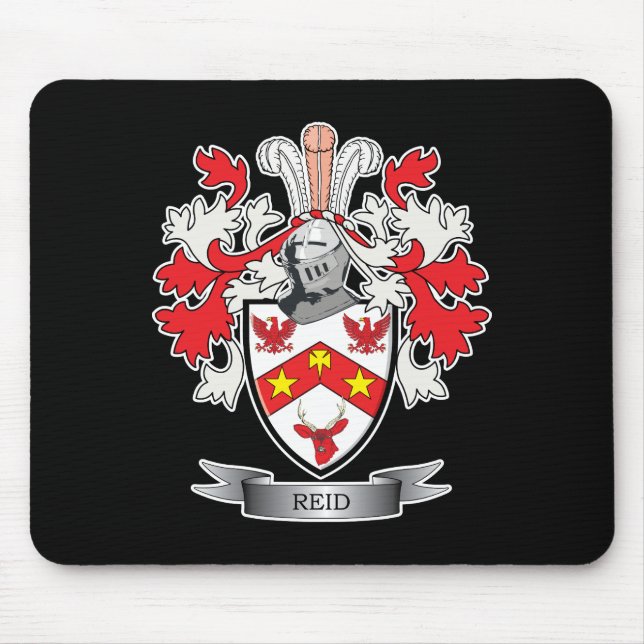 Tapis De Souris Manteau de crête de famille de Reid des bras (Devant)