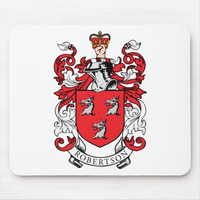 Tapis De Souris Manteau de famille de Robertson des bras (Devant)