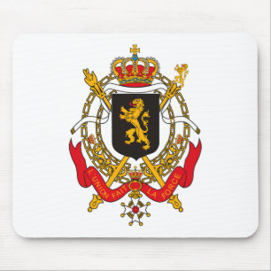 Tapis De Souris Manteau de la Belgique des bras Mousepad
